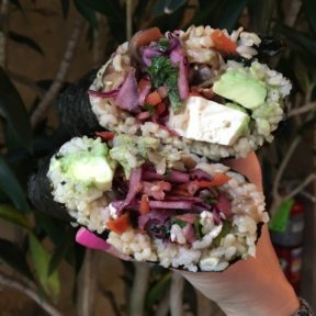 Gluten-free sushi burrito from The Little Beet